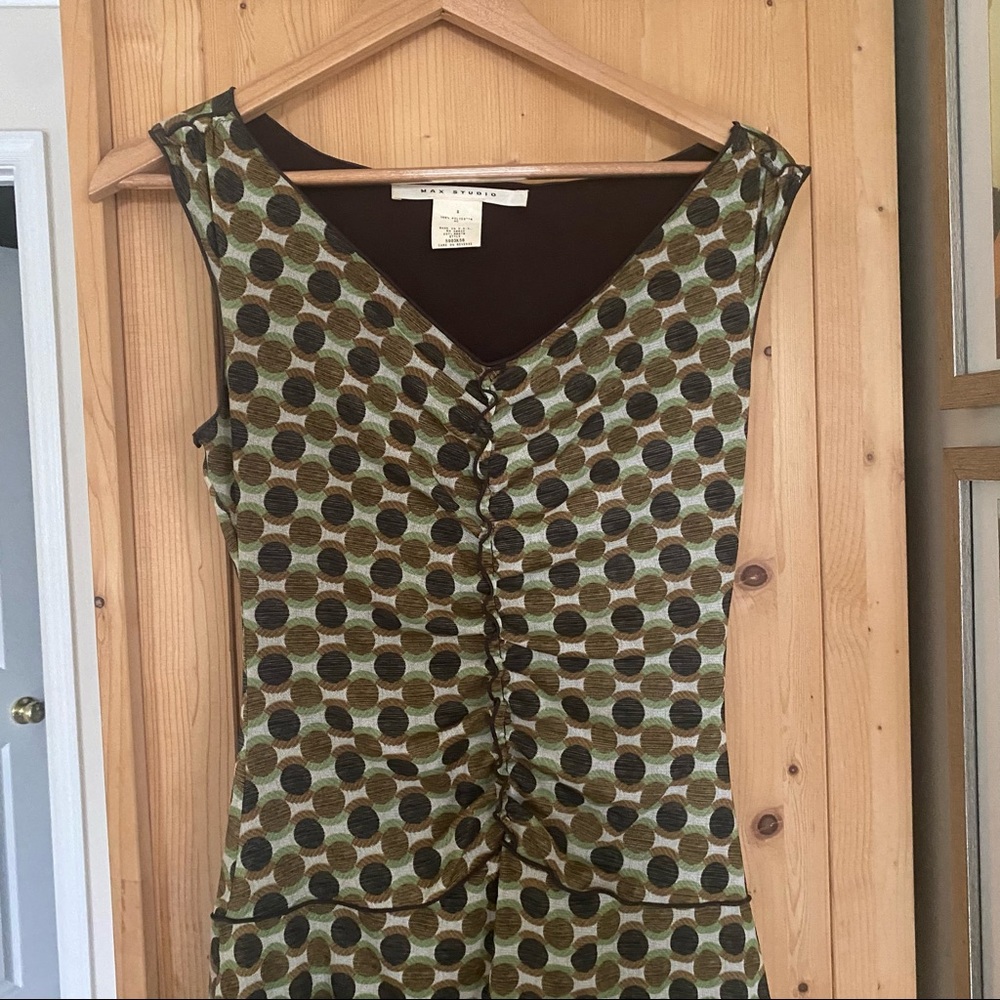 Max Studio polka dot midi dress